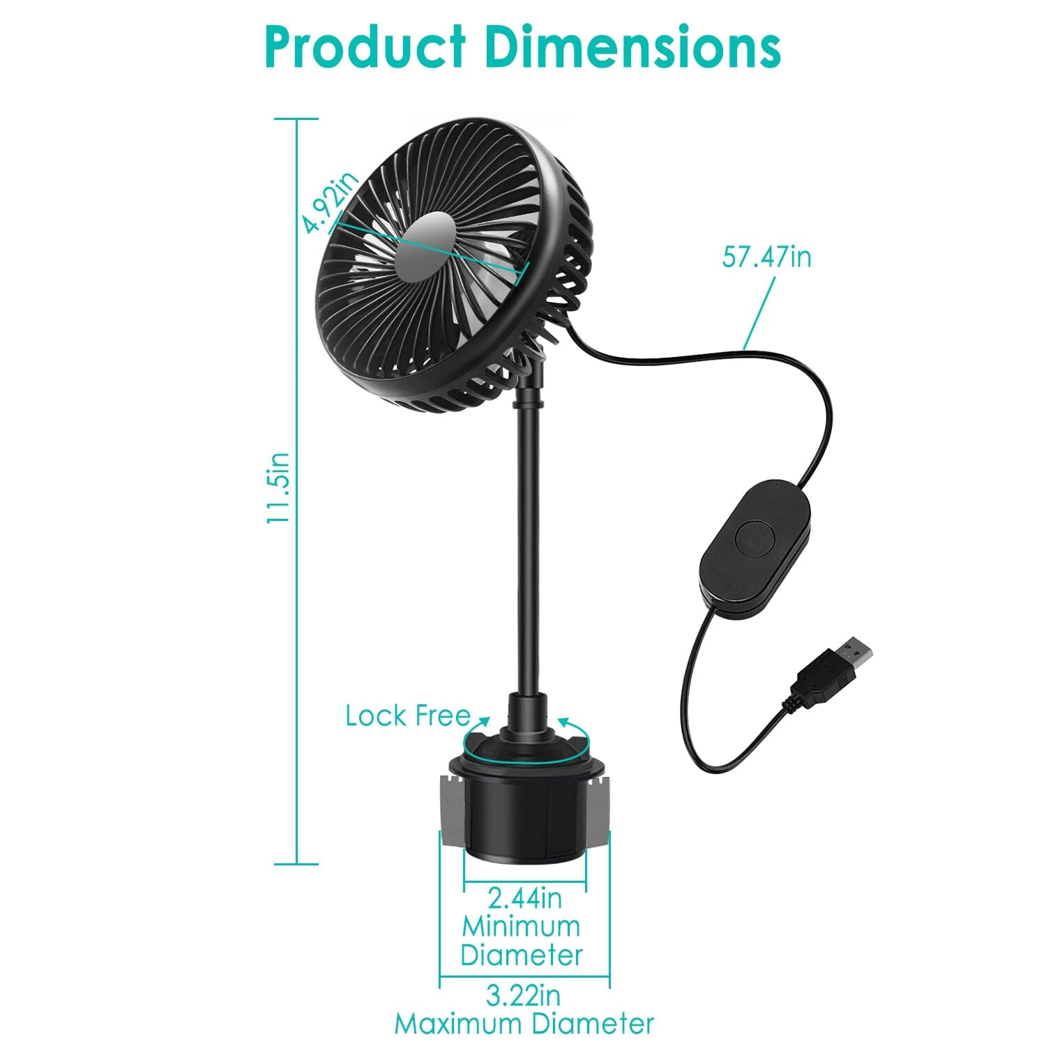 Portable Car Cooling Fan Recommend For Sale