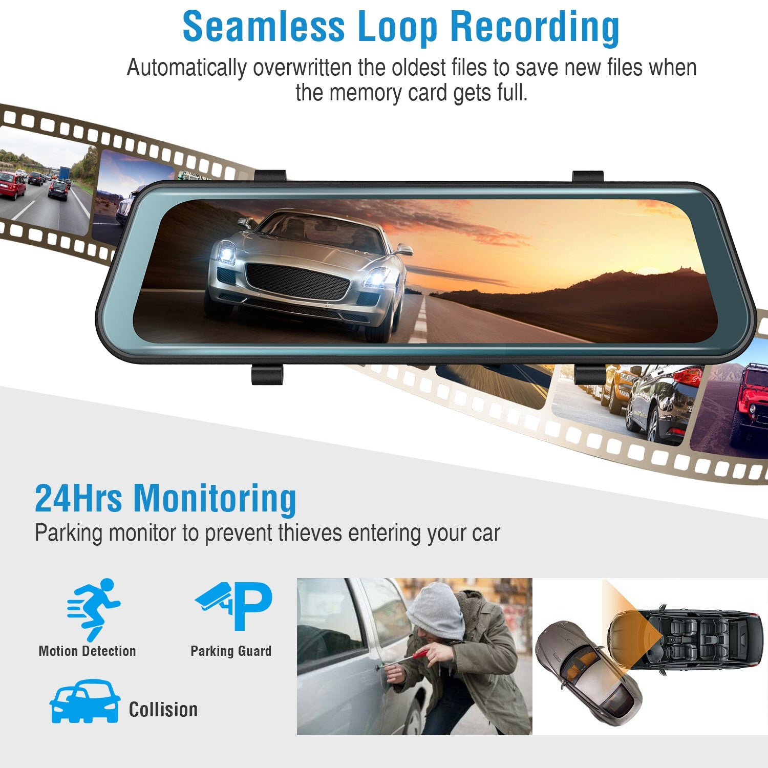 FHD 1080P Car DVR Dash Camera with G-Sensor Visa Payment For Sale