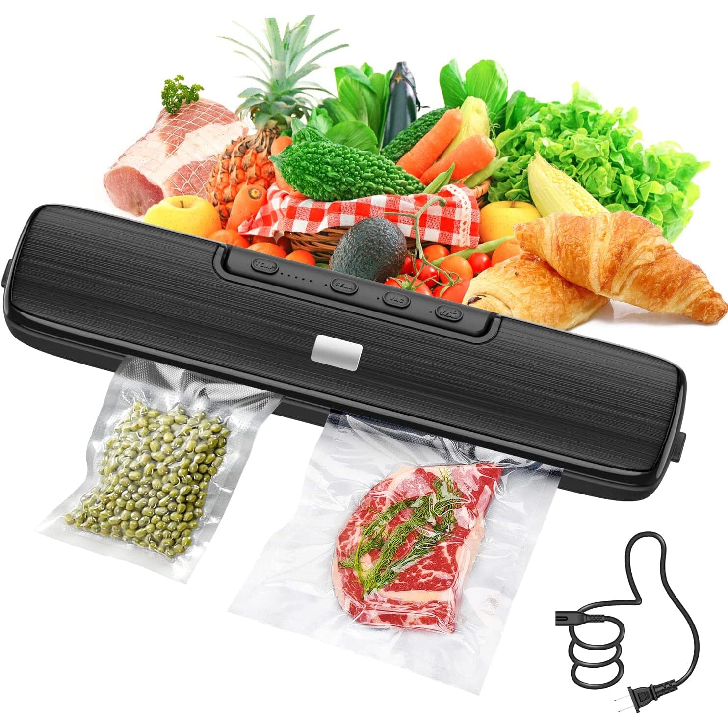 Food Vacuum Sealer Automatic Air Sealing System Clearance Discounts