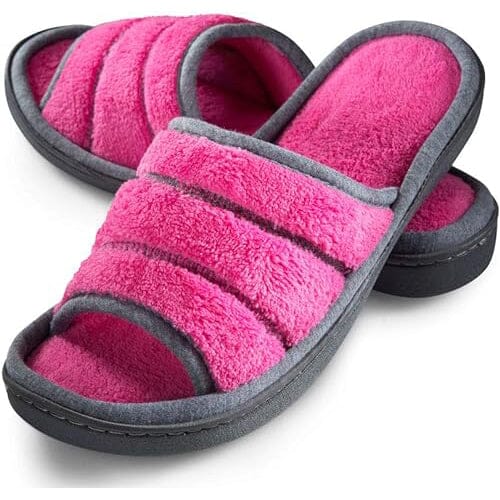 Roxoni Women's Slippers Open Toe Slide Spa Terry Cloth Discount For Sale