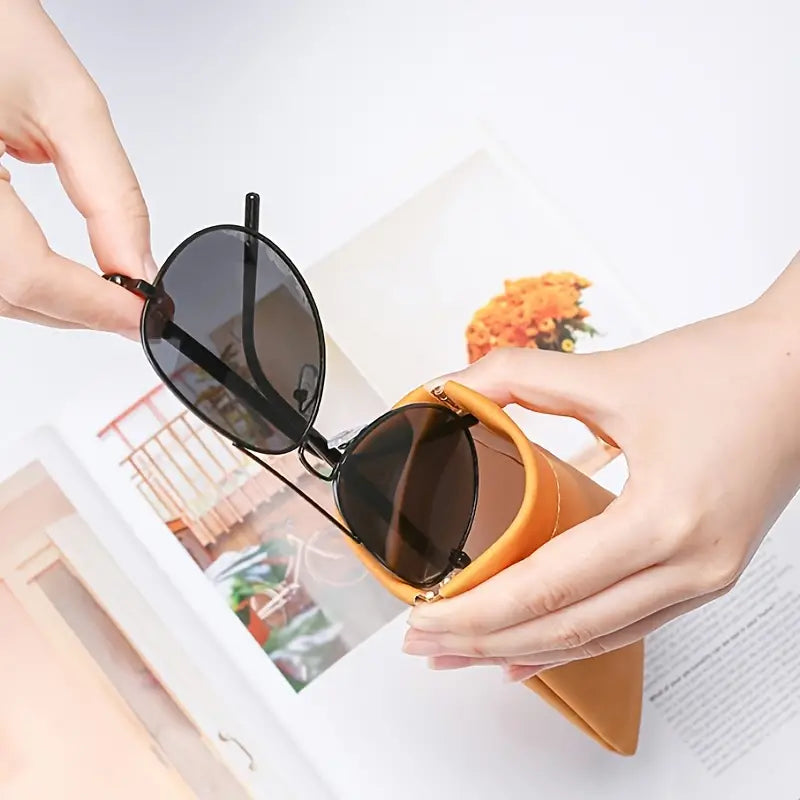 4-Pack: Soft PU Leather Reading Glasses Bag Sale Lowest Pice