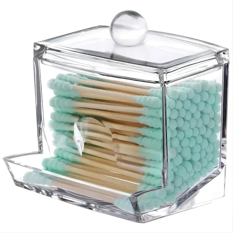 Cotton Swab Holder Cotton Ball Dispenser Organizer Clear  Storage Containers Popular