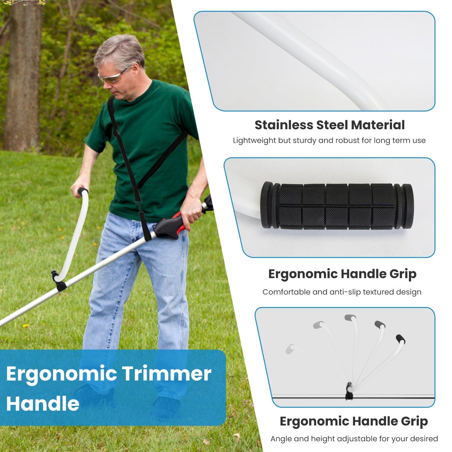 Ergonomic Trimmer Handle Grip with Shoulder Strap Buy Cheap Free Shipping