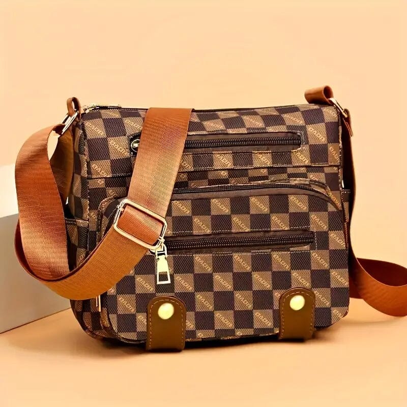 Multiple Pockets Trendy Plaid Crossbody Bag Top Quality Online