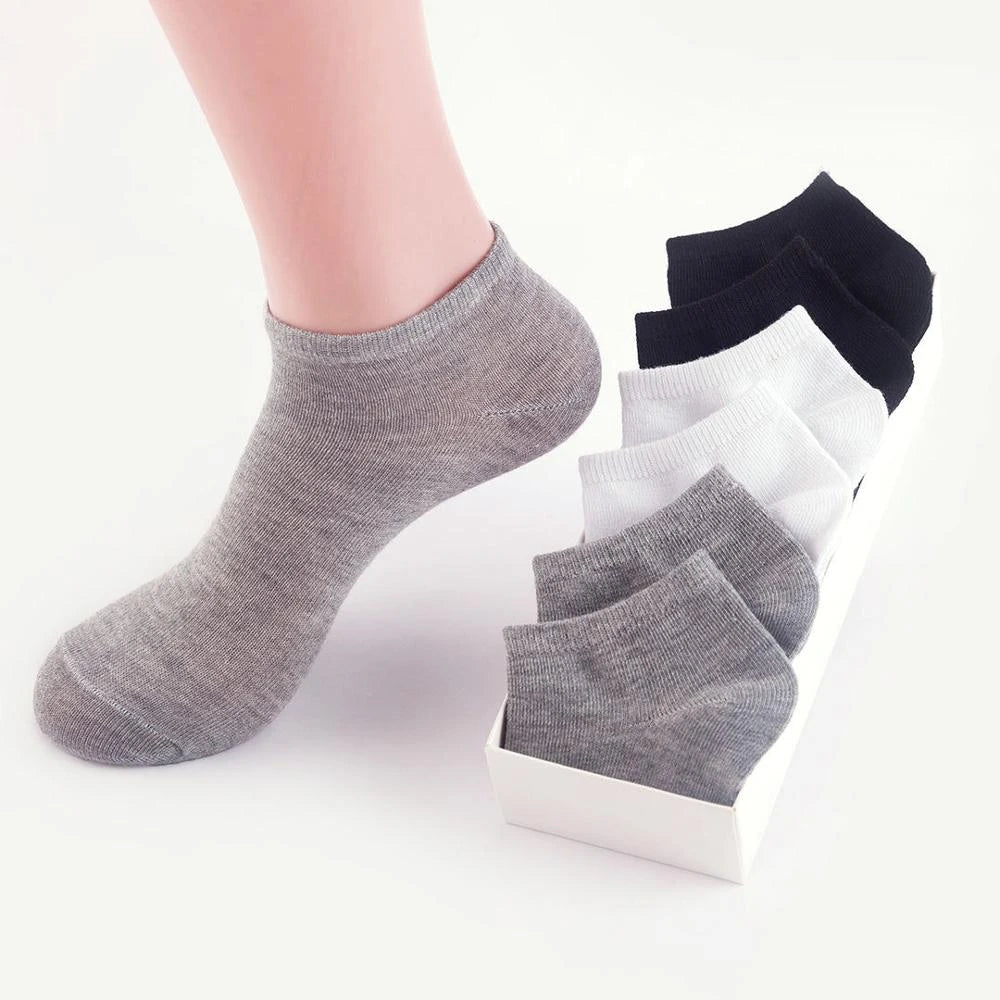 10-Pairs: Women's Solid Color Ankle Socks Cheap Official