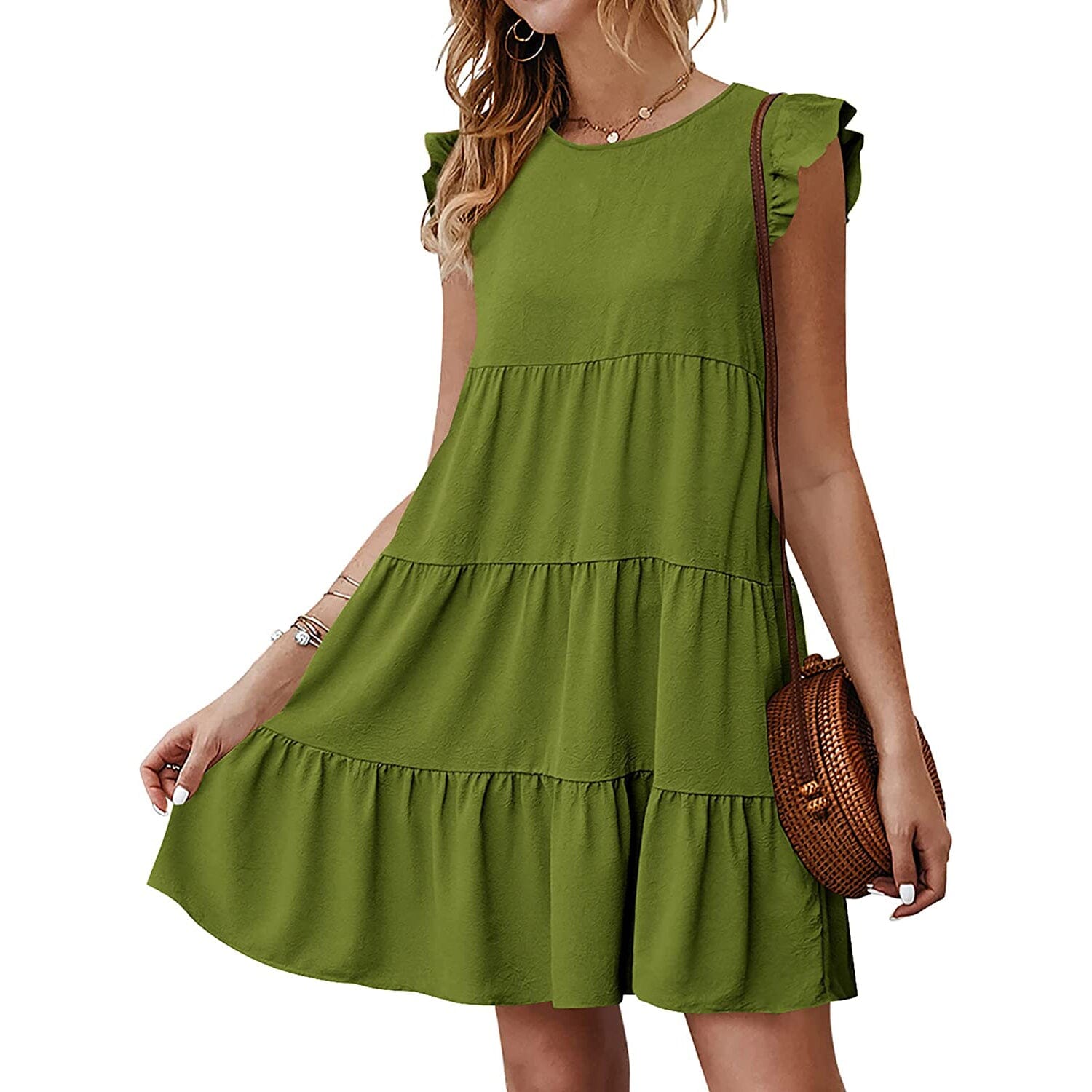 Women's Sleeveless Ruffle Sleeve Summer Dress Buy Cheap Extremely