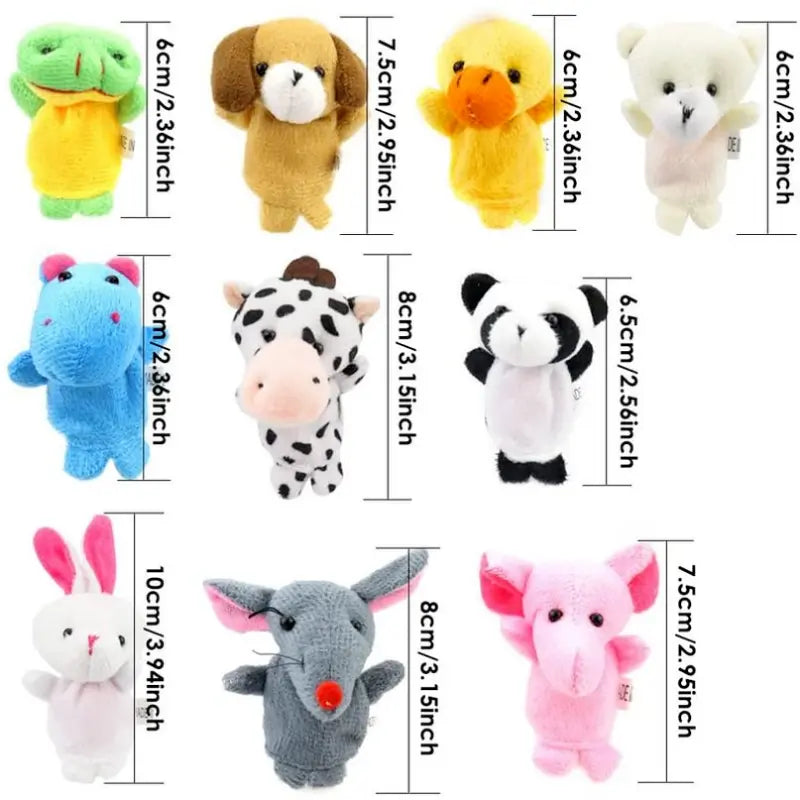 10-Piece Set: Cute Finger Puppets Baby Mini Plush Toys Buy Cheap Inexpensive