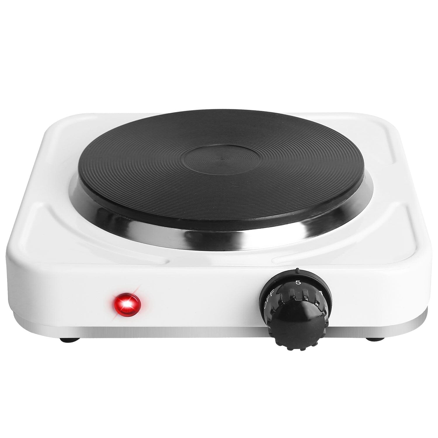 1500W Portable Heating Hot Plate Stove Countertop with Non Slip Rubber Footlocker For Sale