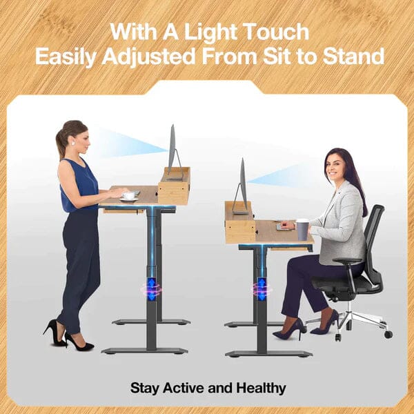 Rolanstar Single Motor Free Standing Electric Height Adjustable Desk Cheap Sale Low Pice Fee Shipping