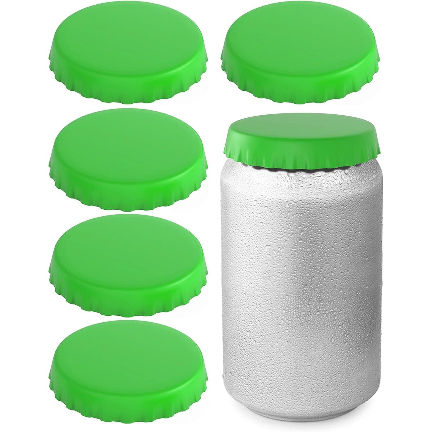 6-Pack: Silicone Can Lids Fits Standard Soda Cans Outlet Popular