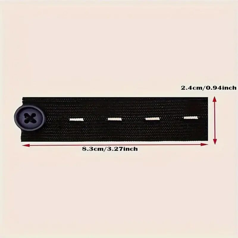 2-Pack: Black Interlocking Tape Waistband Extender Buttons for Jeans and Pants Sale Footlocker Finishline