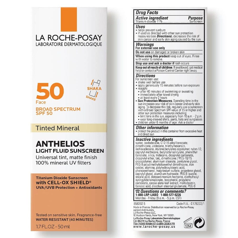 La Roche Posay Anthelios Tinted Mineral Sunscreen- 1.7 Ounces 100% Authentic