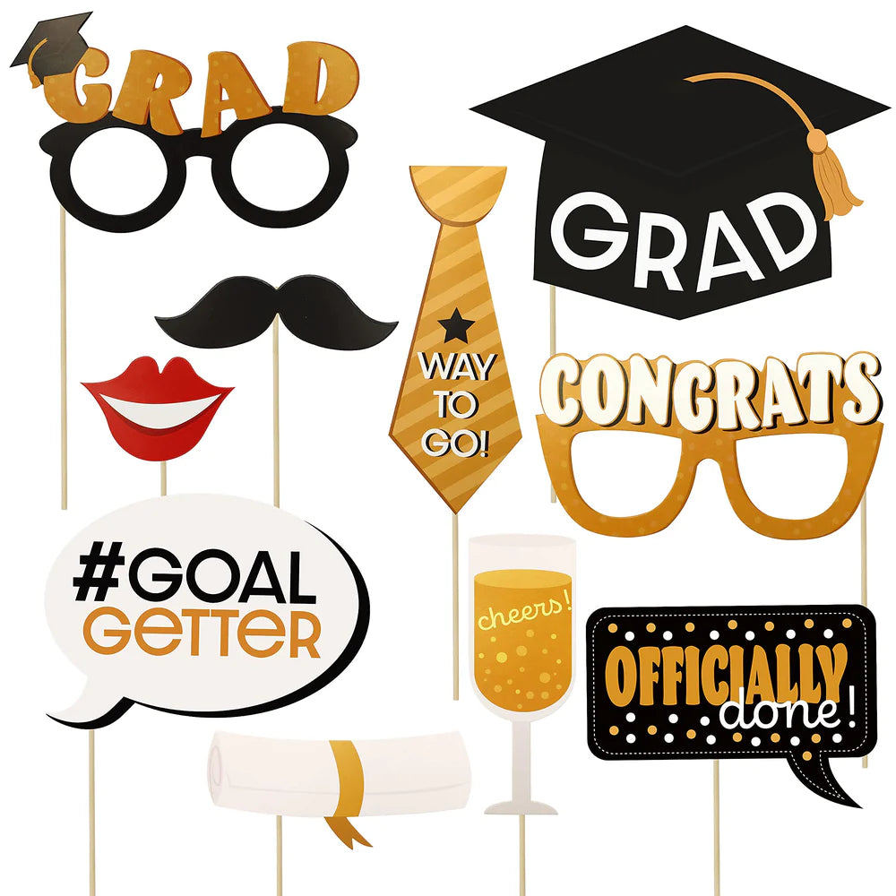 70-Pieces: Cupcake Topper + Photobooth Props + Center Pieces Cheap Factory Outlet
