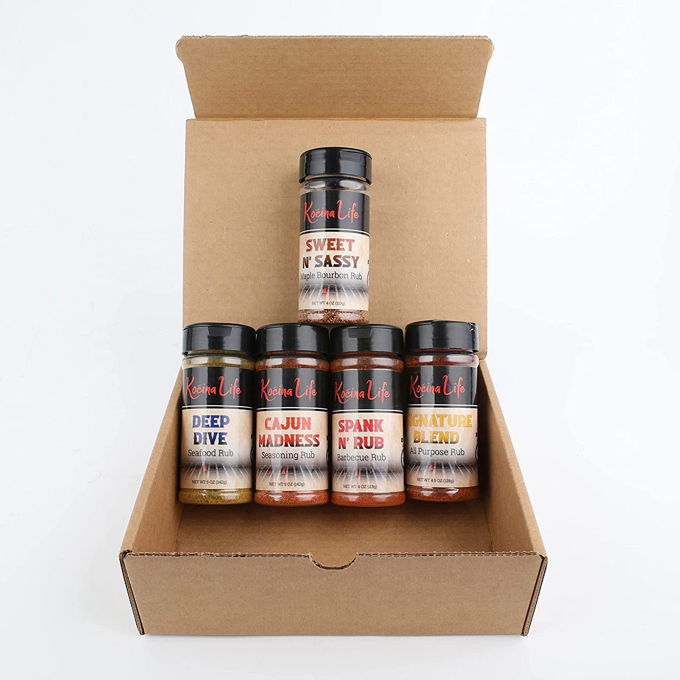 5-Pack: Kocina Life Gourmet BBQ Rubs and Seasonings Discount Ebay