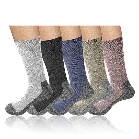 5-Pairs: Men's Warm Thick Merino Lamb Wool Socks for Winter Cold Weathers Buy Cheap With Mastercard