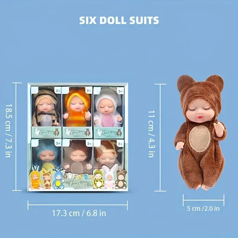 6-Piece Set: Princess Doll Gift Box Clearance Store Sale Online