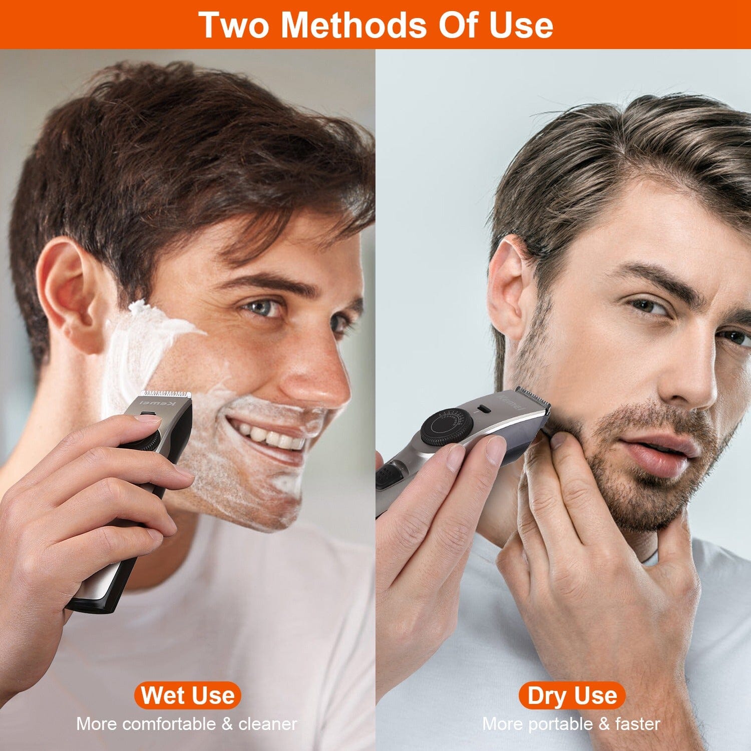 Cordless Beard Trimmer USB Rechargeable Beard Grooming Kit Outlet Shop