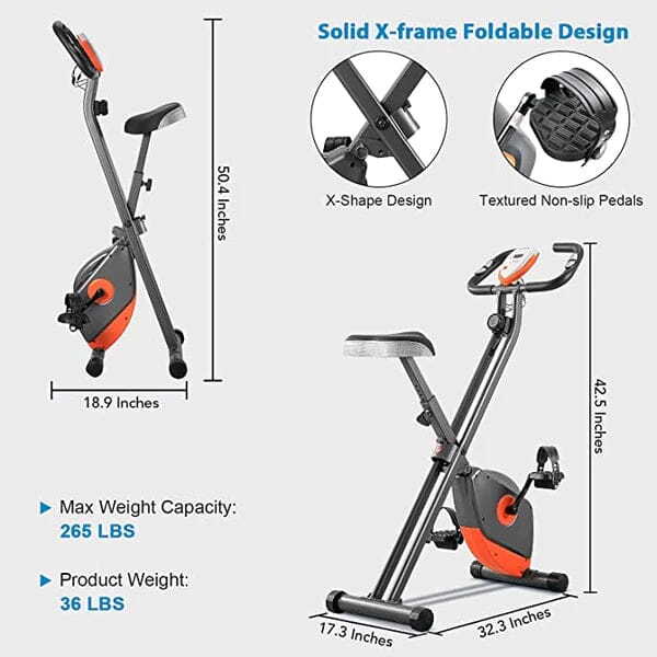 Maxkare MK-4012 Exercise Bike with Arm Resistance Bands Reliable Cheap Online