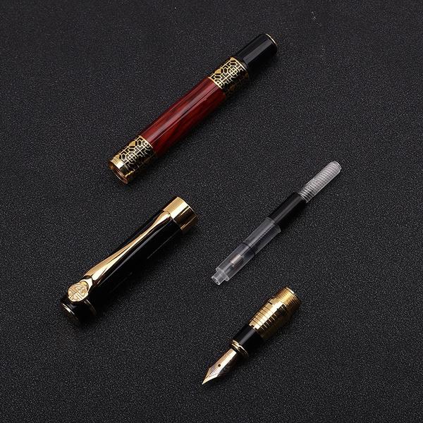 2-Pack: Wood Grain Classical Fountain Pen Ballpoint Pen Manchester Sale Online