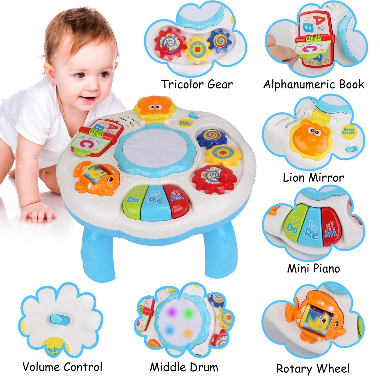 Toddler Musical Learning Table for 6+ Months Clearance Classic