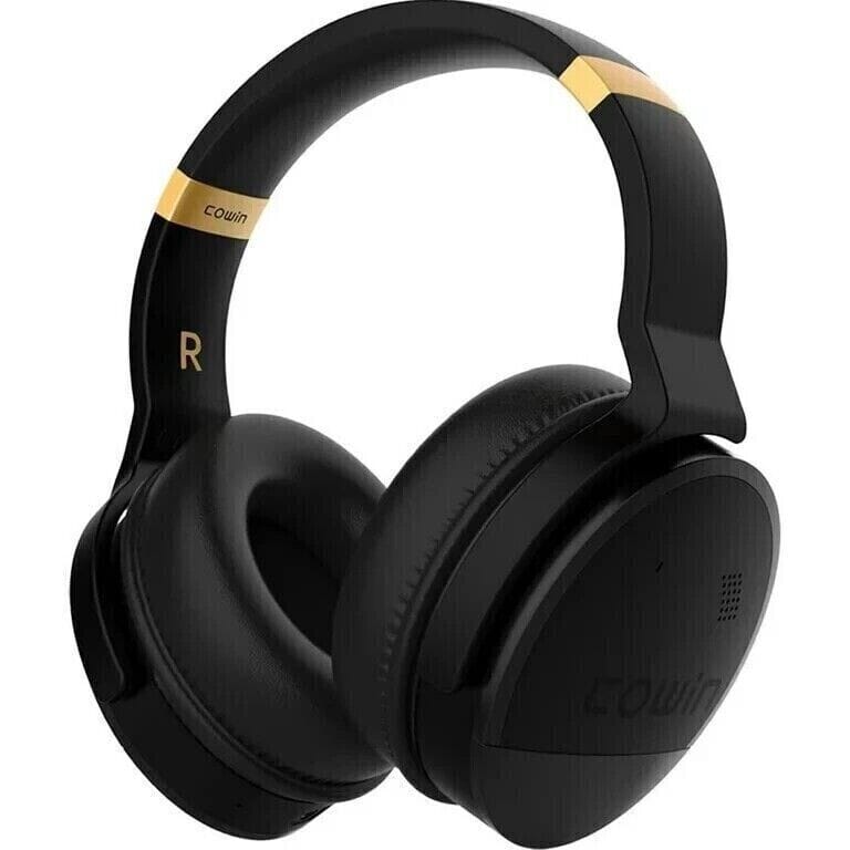 COWIN E8 Active Noise Cancelling Bluetooth Wireless Headphones Black & Gold (Refurbished) New Arrival Cheap Pice