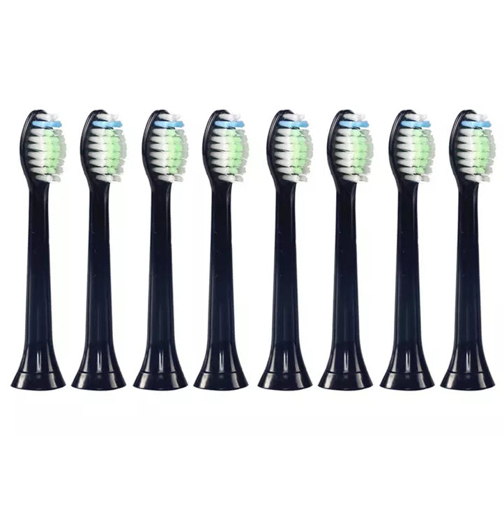 8-Pack: Black Replacement Electric Toothbrush Heads for Philips Sonicare Sale Pick A Best