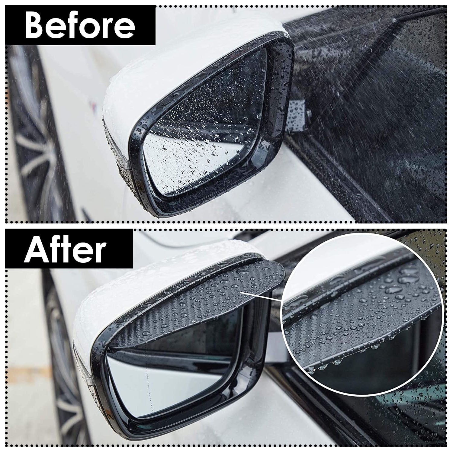 2-Pieces: Car Side Mirror Rain Guard Find Great For Sale