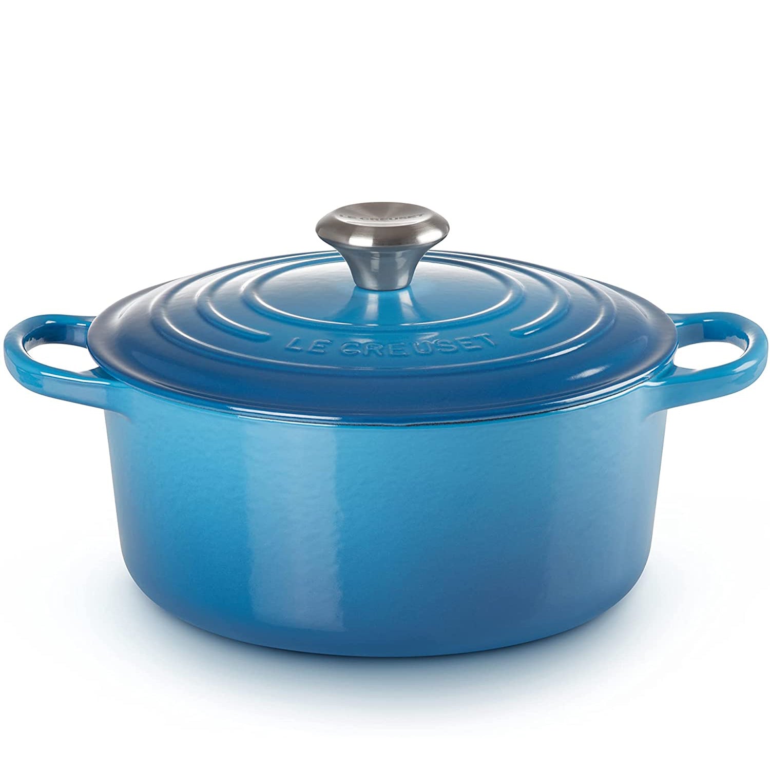 Le Creuset Enameled Cast Iron Signature Round Dutch Oven, 7.25 qt., Marseille Sale Latest