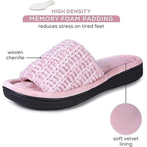 Roxoni Women's Soft Open Toe Slide Slippers, Indoor Outdoor Rubber Sole Inexpensive Cheap Online