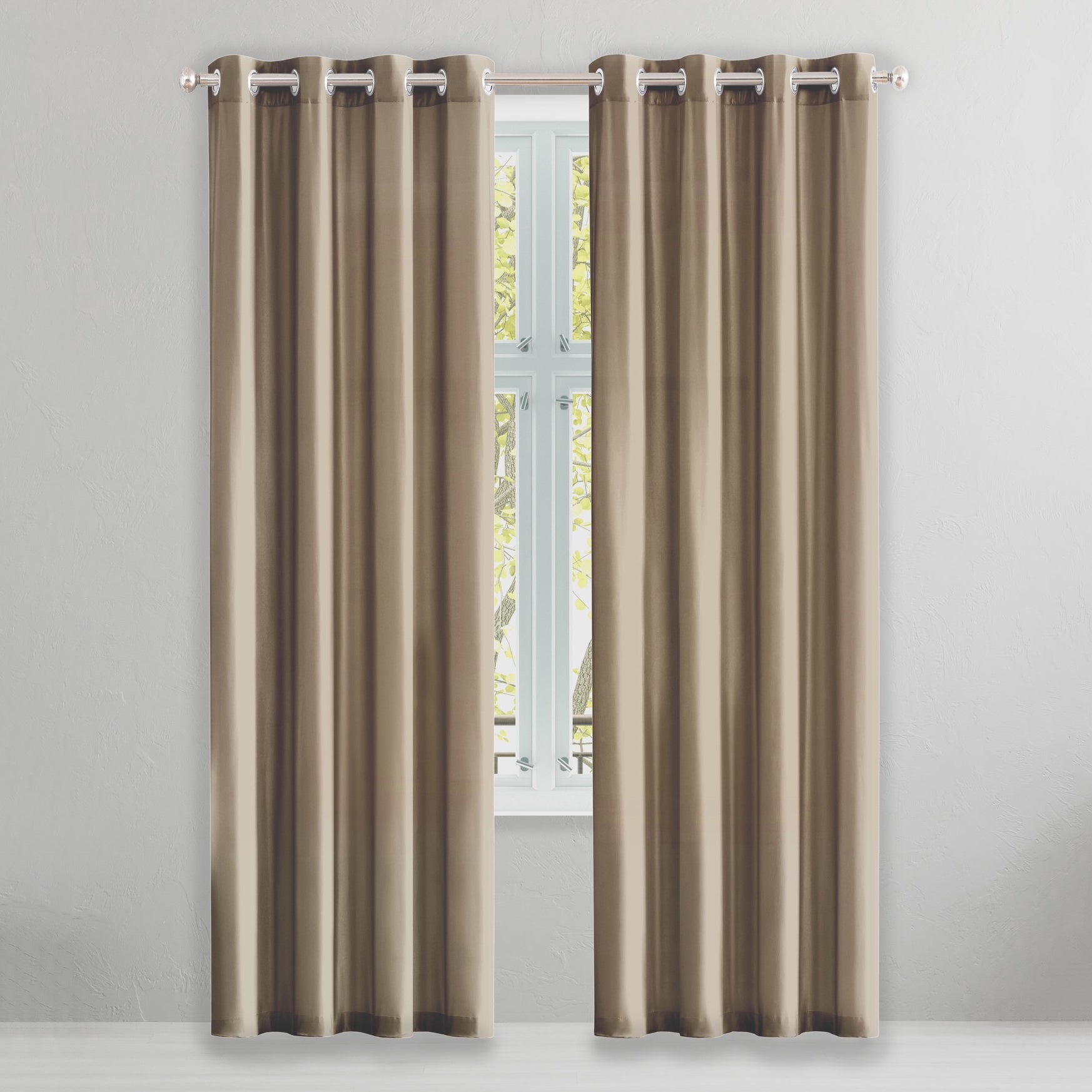 2-Piece Set: Solid Blackout Thermal Window Curtain Pair Panel Free Shipping 100% Original