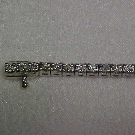Estate 2.10CTW Natural Diamond Tennis Bracelet 14K White Gold 7 Clearance Factory Outlet
