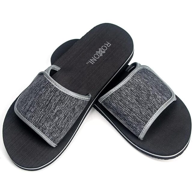 Roxoni Boys and Men's Open Toe Slipper Sandals for Indoor/Outdoor Fashion Father and Son Matching Slippers 100% Guaranteed