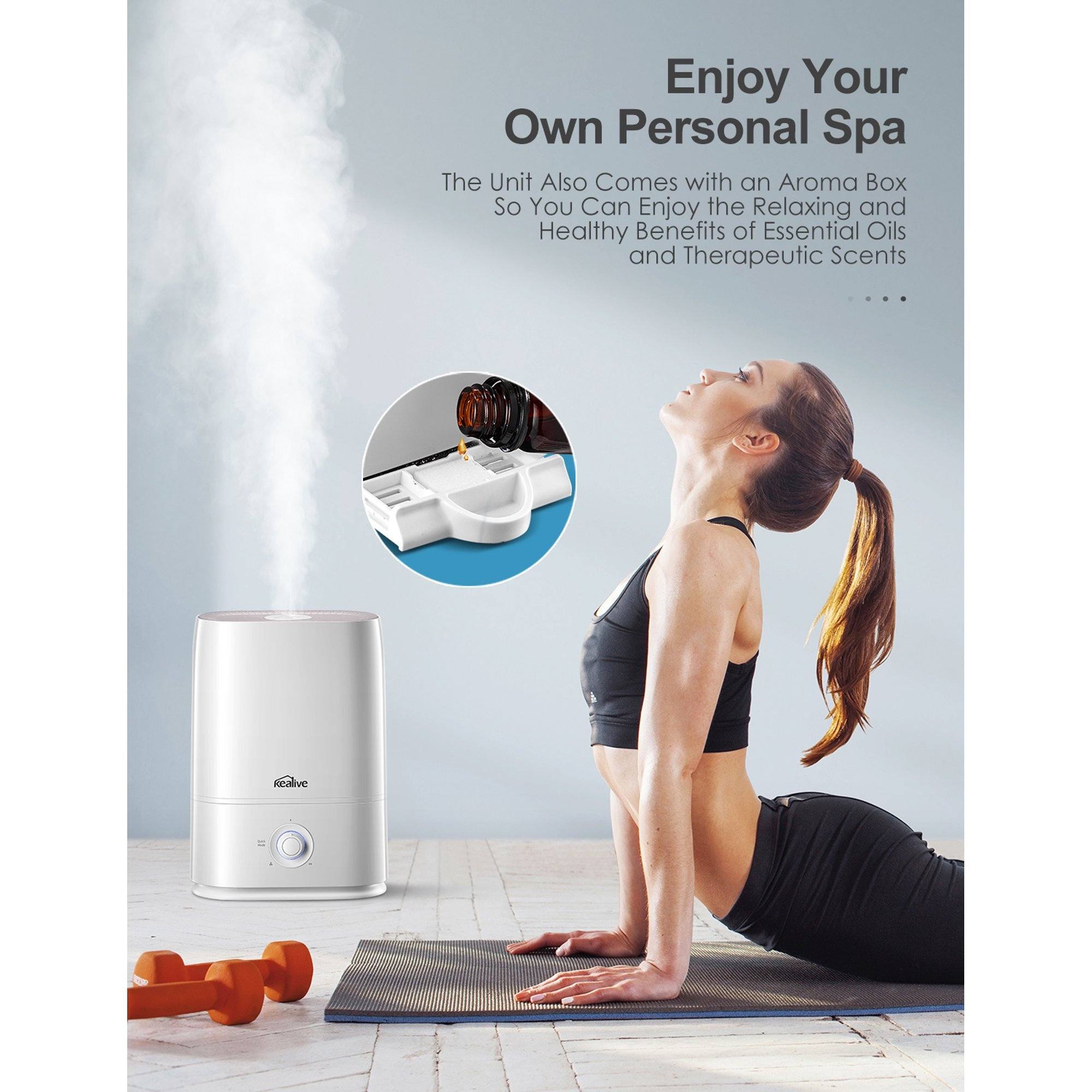 Kealive Cool Mist Humidifier Free Shipping 2025 Unisex