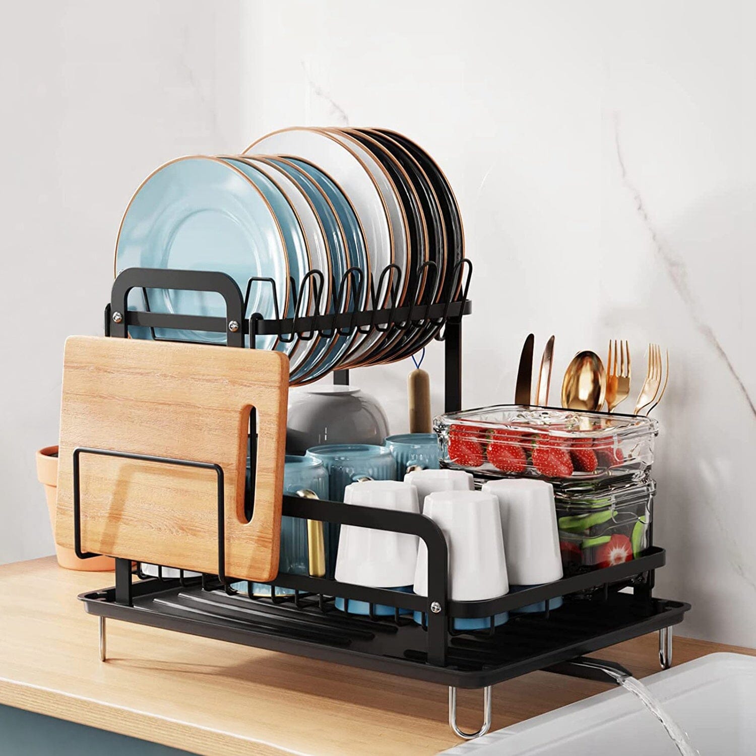 2-Tier Dish Drying Rack Buy Cheap Great Deals