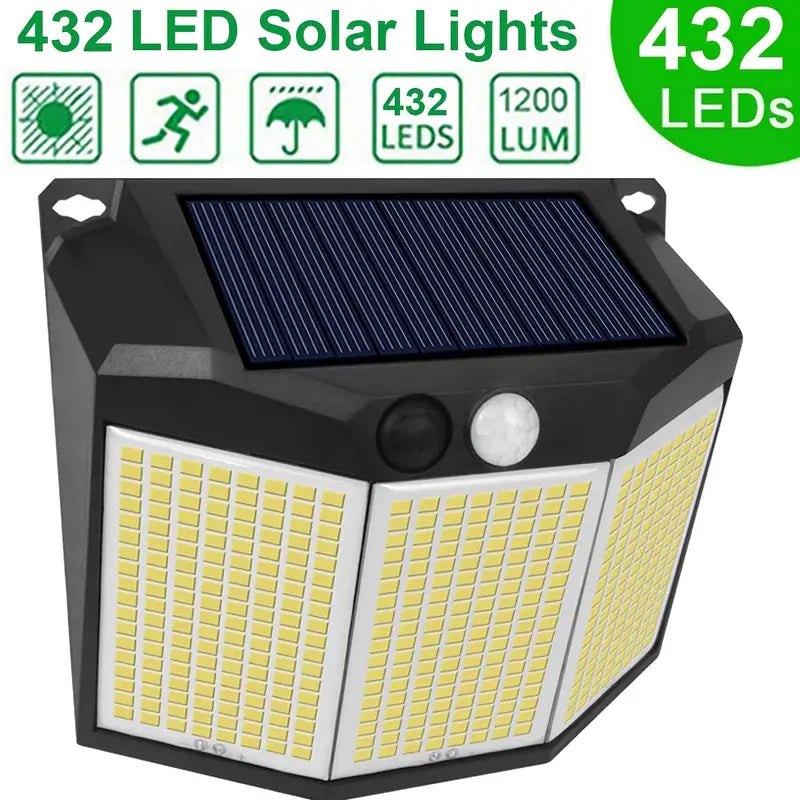 432 LED Solar Garden Wall Lights Cheap Footlocker