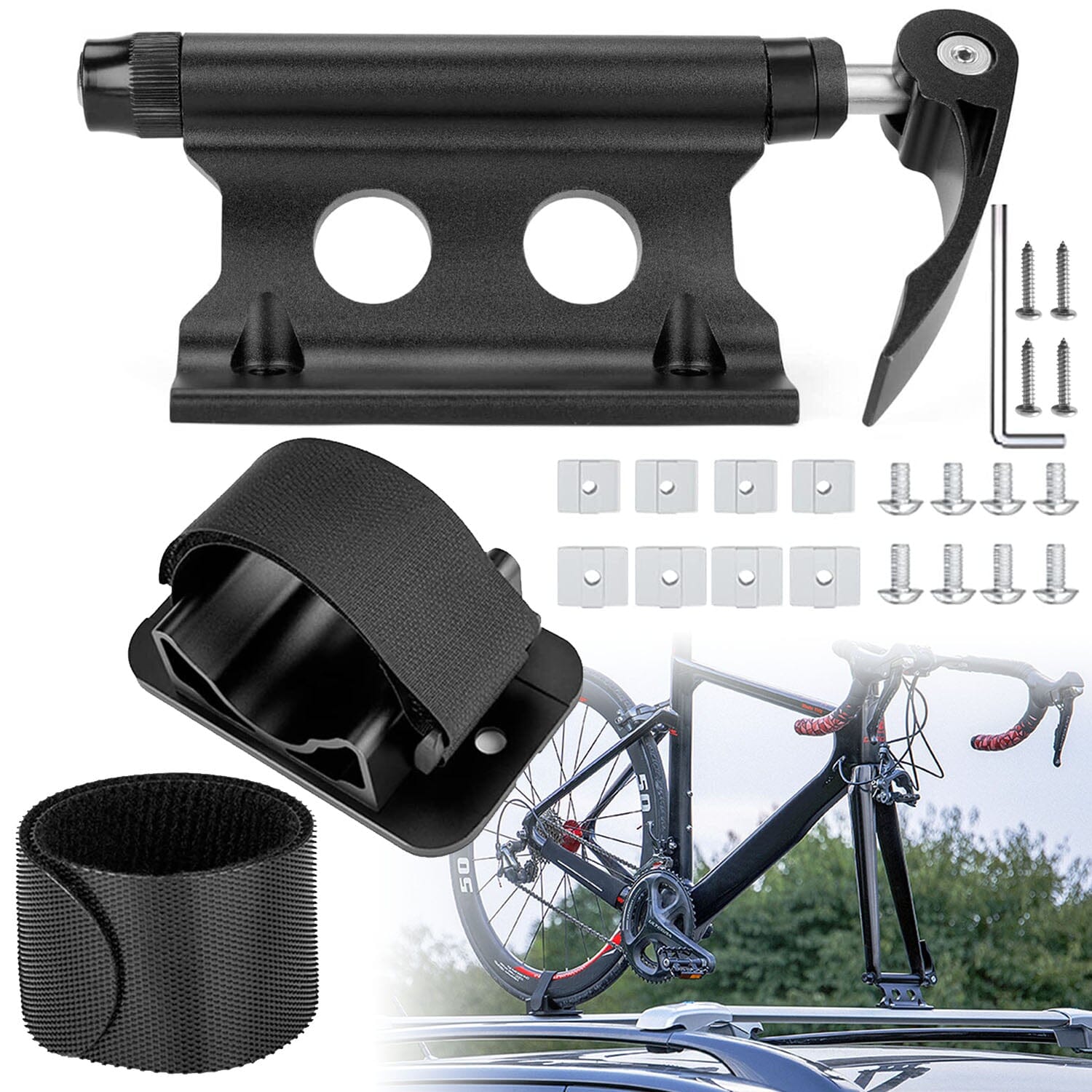 Quick Release Bike Fork Block Mount Rack for Car Roof Outlet Order