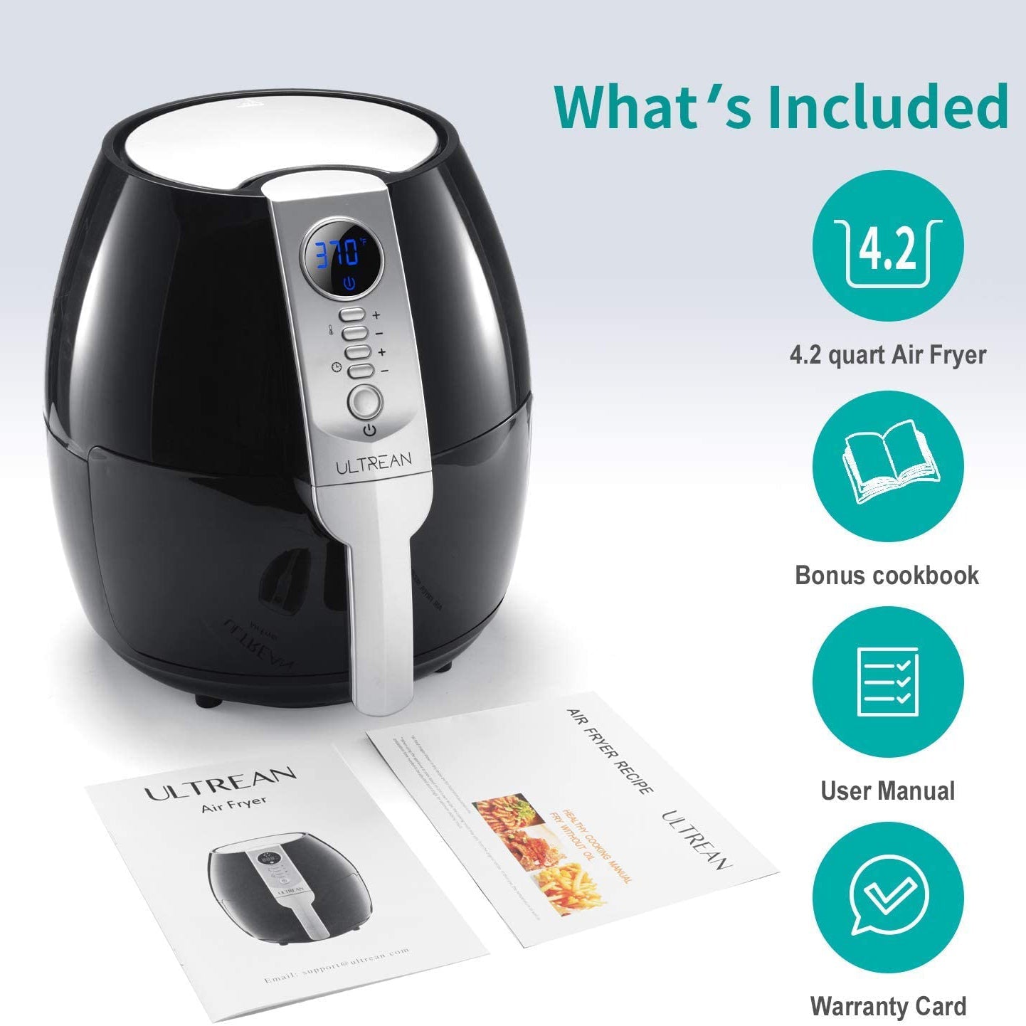 Ultrean Air Fryer, 4.2 Quart (4 Liter) Electric Hot Air Fryer Footlocker Online