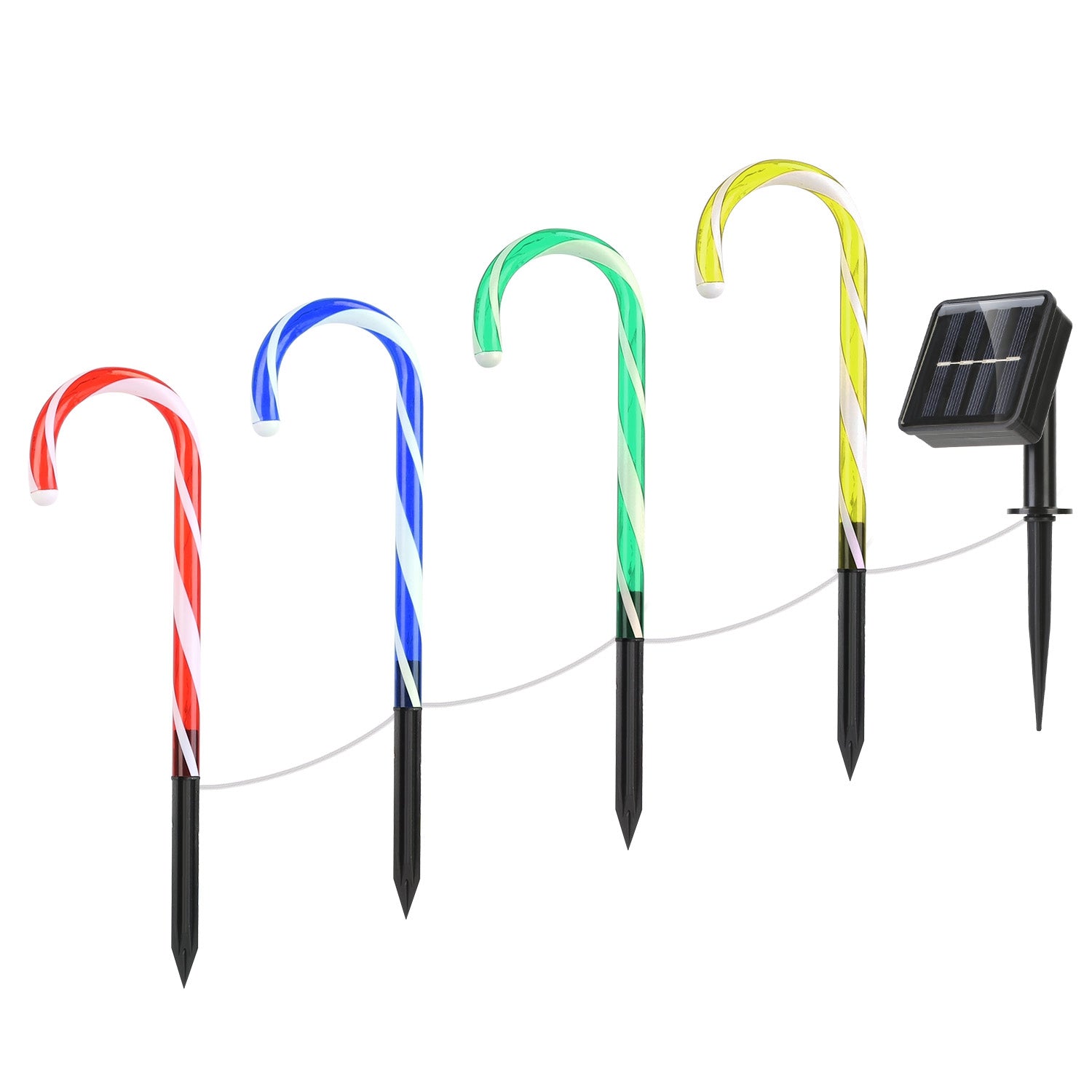 Solar Christmas Candy Cane Light IP55 Waterproof Stake Light Cheap Countdown Package