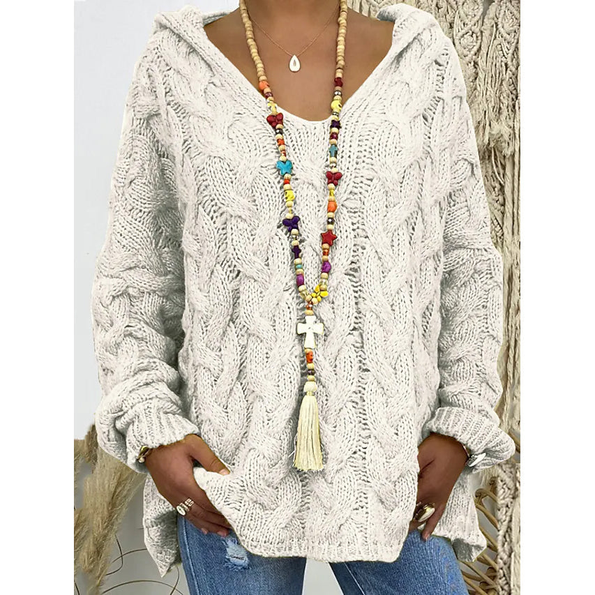 Women's Sweater Oversized Pullover Jumper Knitted Solid Color Buy Cheap Manchester Great Sale