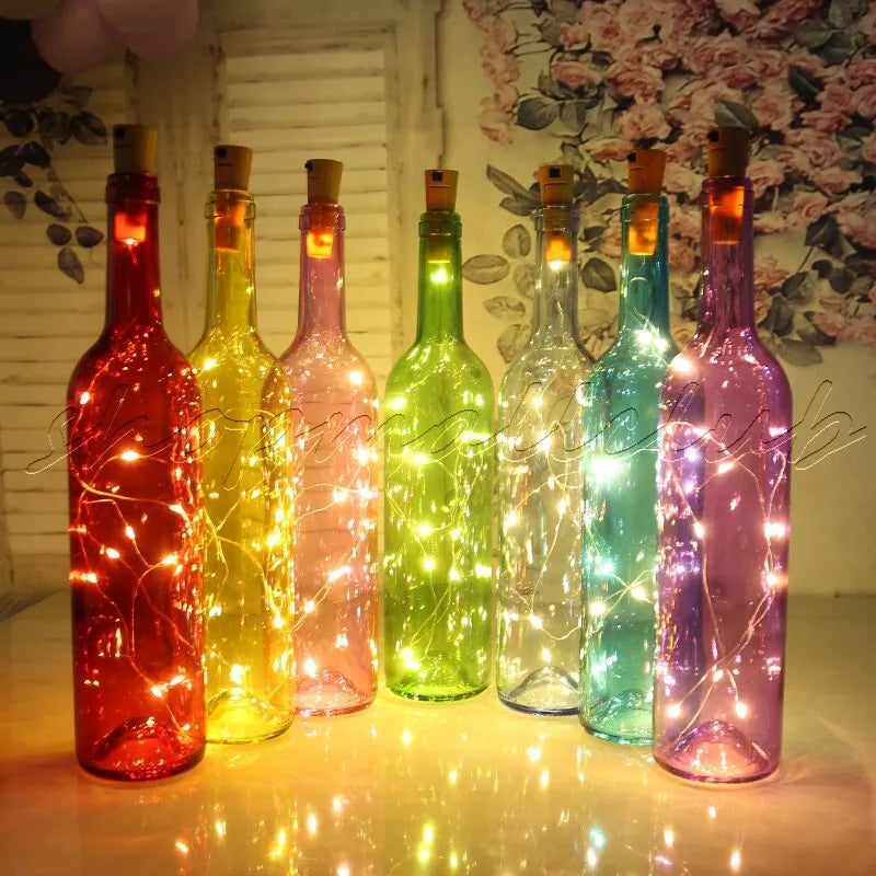 10-Pack: 20LEDs Wine Bottle Light Cork Shaped String Fairy Wire Night Light Pay With Visa For Sale