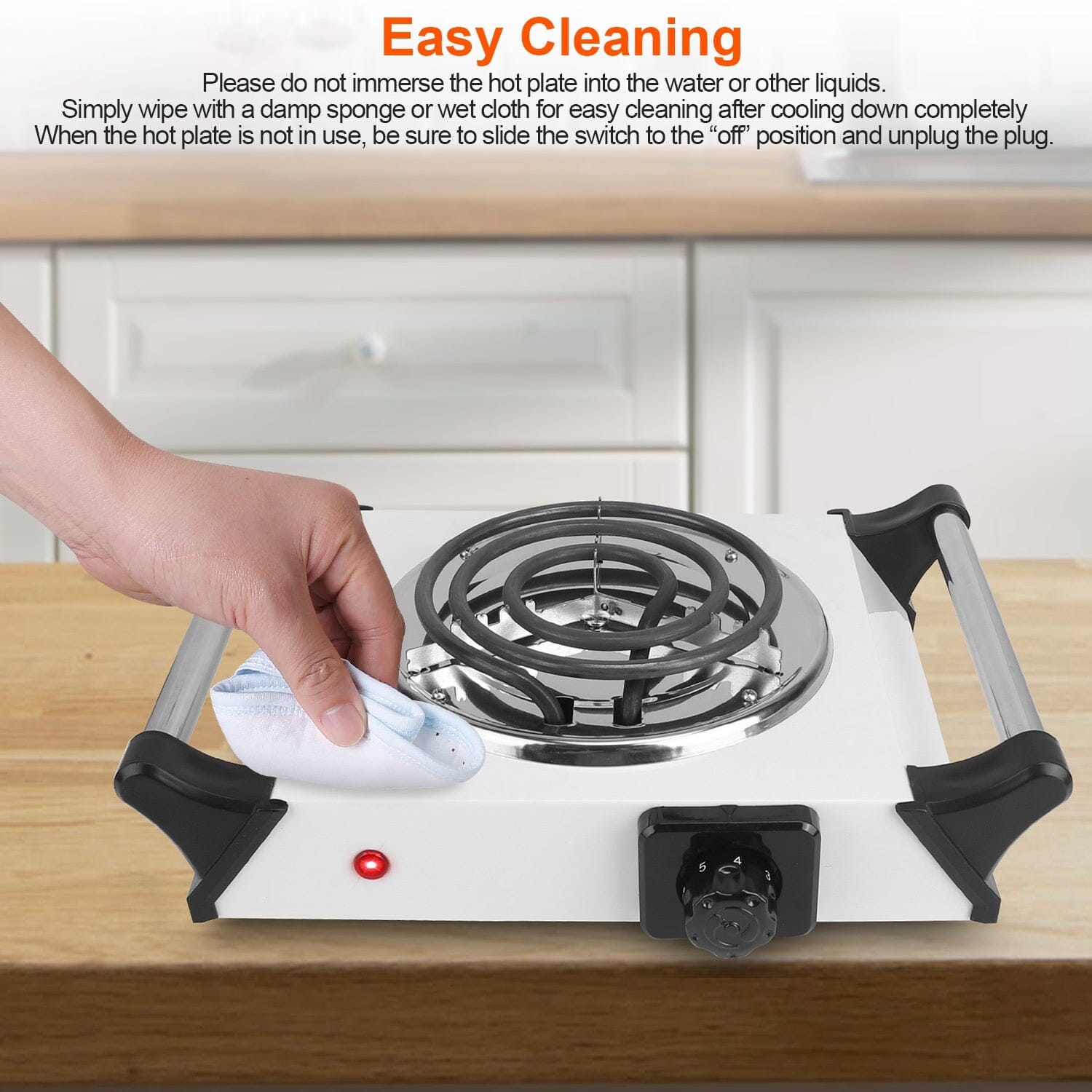 1000W Electric Burner Portable Coil Heating Hot Plate Stove Countertop Online Online With Mastercard