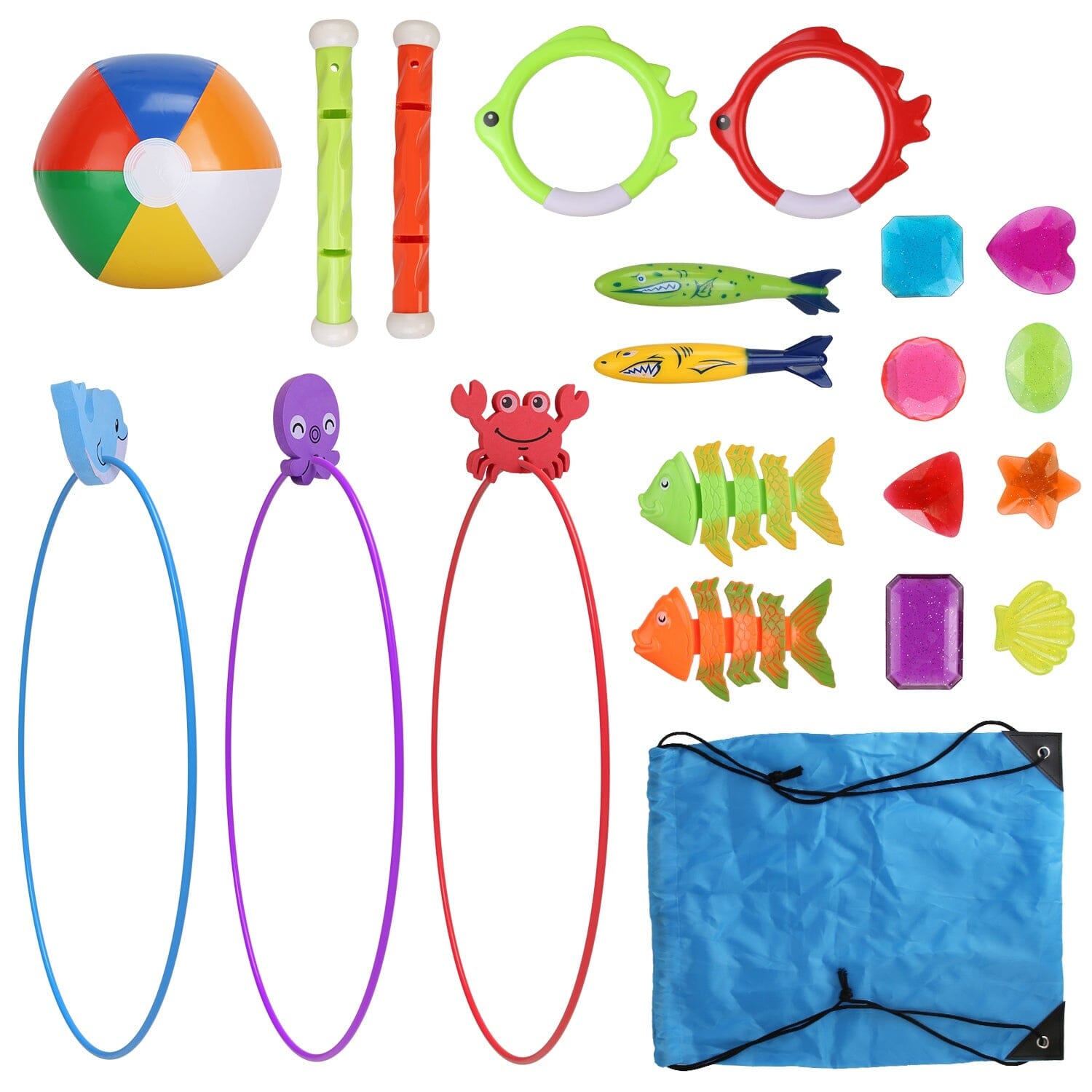 24-Pieces: Diving Toys Swimming Pool for Aged 3+ Years Old With Credit Card Online