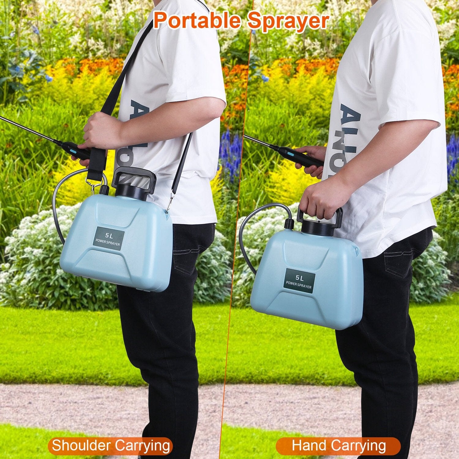 5L/1/3 Gallon Electric Plant Sprayer Telescopic Rechargeable with 3 Spray Sprouts Cheap Sale Amazing Pice