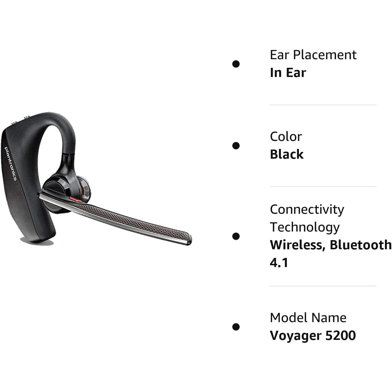 Plantronics Voyager 5200 Wireless Bluetooth Headset (Refurbished) Outlet Ebay