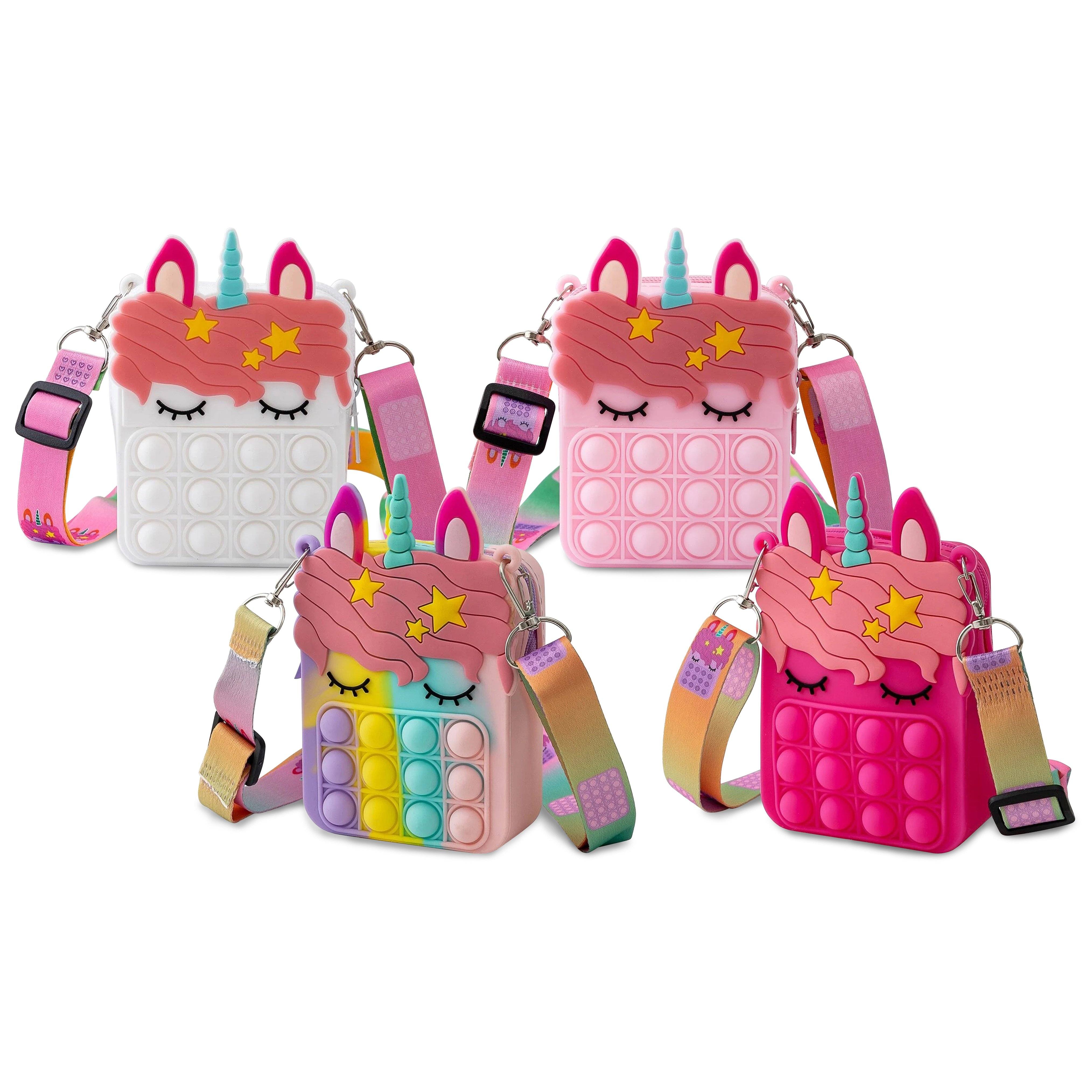 Unicorn Pop-it Bubble Fidget Handbag for Kids Genuine For Sale