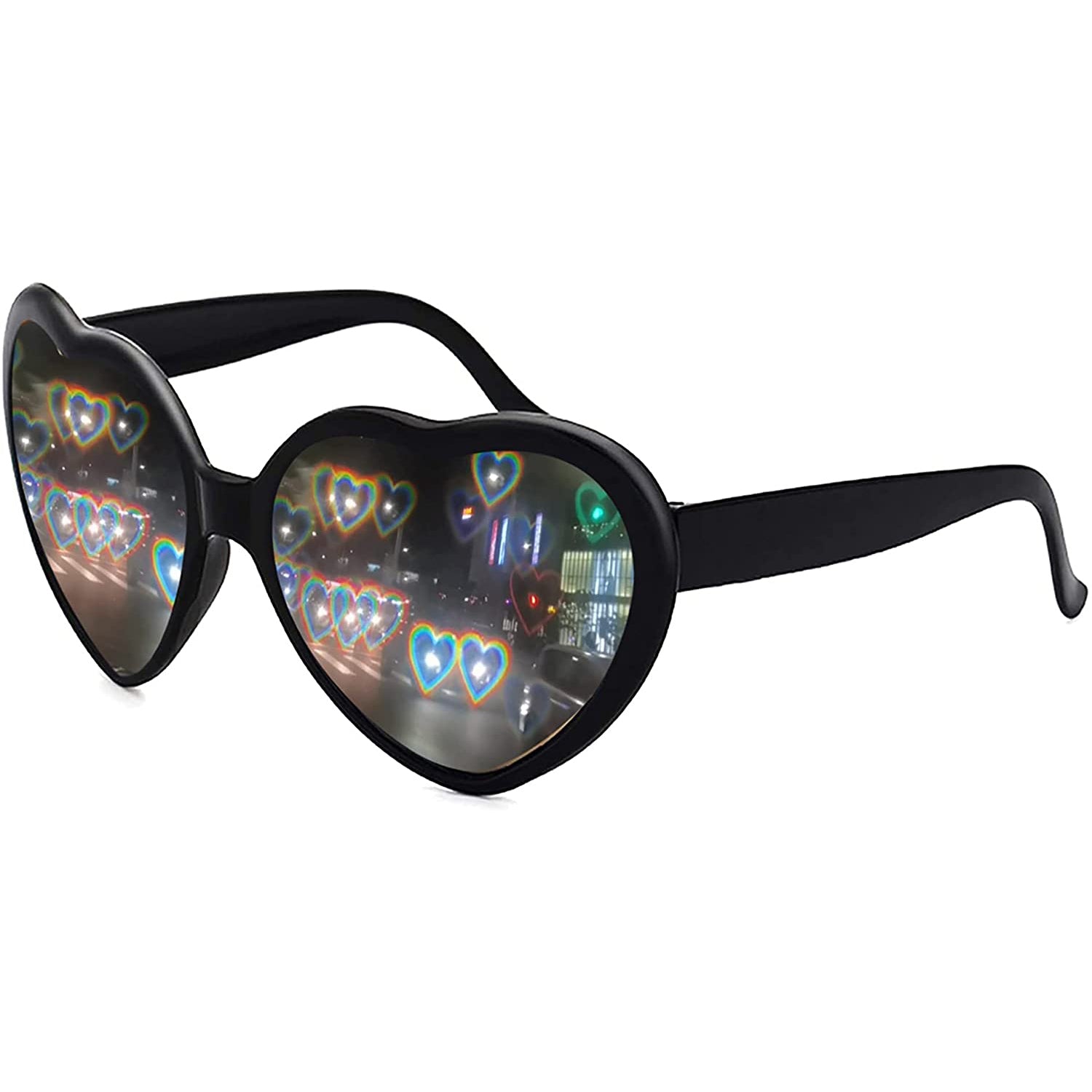 Heart Shaped Sunglasses EDM Festival Light Changing Eyewear Heart Effect Outlet Good Selling