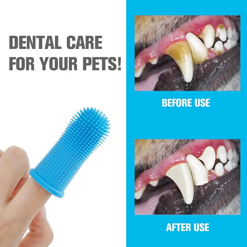 5-Pieces: Super Soft Pet Finger Toothbrush Teeth Cleaning Silicone Tooth Brush Sale Lowest Pice