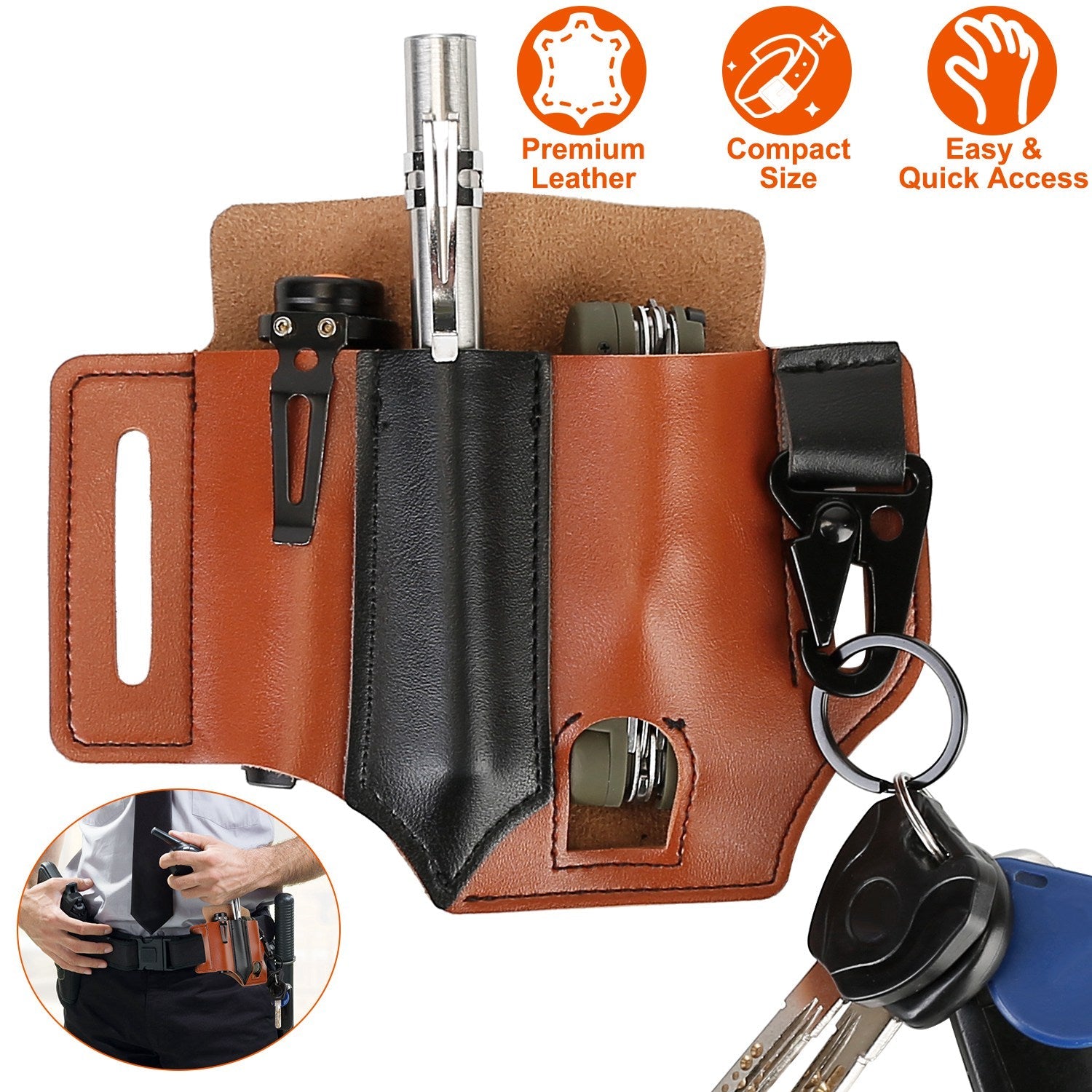 Multi-tool Sheath for Belt Leather EDC Pocket Organizer Wholesale Pice Cheap Online