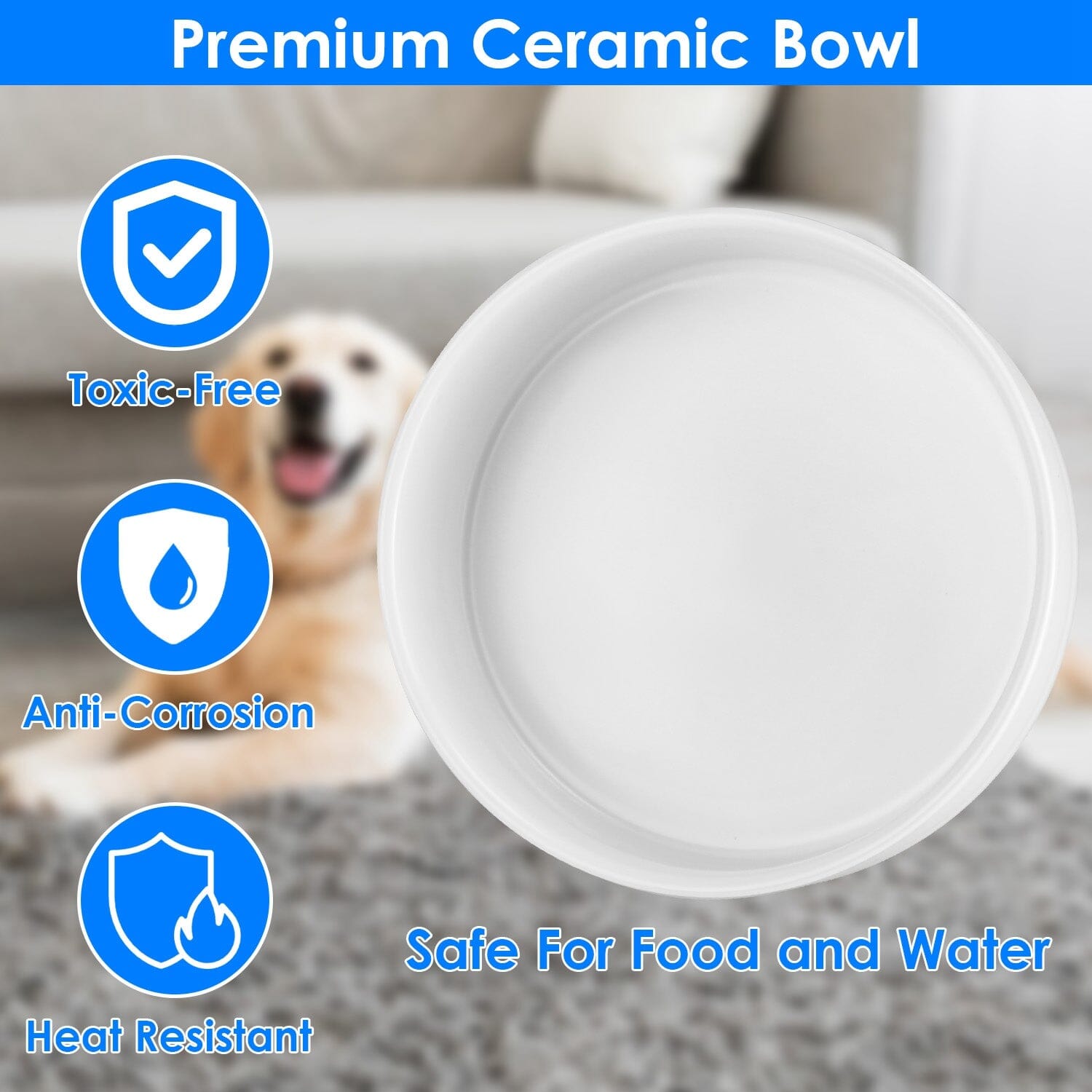 Ceramic Heated Pet Water Bowl Food Warmer Discount View