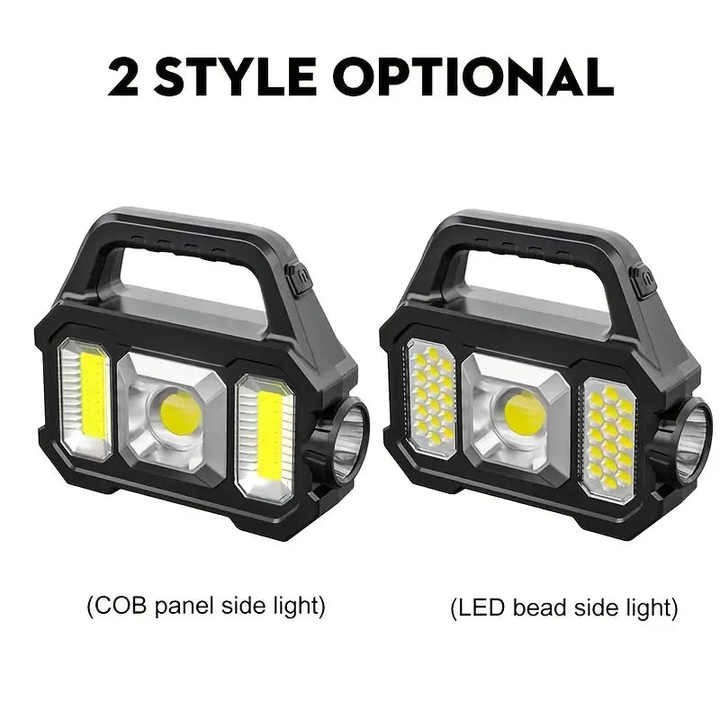 Solar Portable Flashlight & Handheld Searchlight with Side Lights Clearance Pices